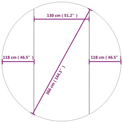 vidaXL Bassengduk lysegrå Ø366 cm polyester geotekstil