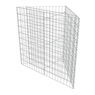 vidaXL Gabion høybed galvanisert stål 75x75x100 cm