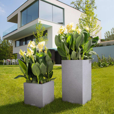 LECHUZA Plantekasse CANTO Stone 40 High ALL-IN-ONE steingrå