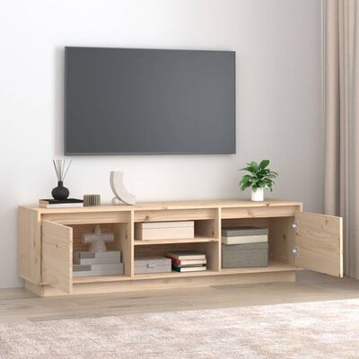 vidaXL TV-benk 140x35x40 cm heltre furu