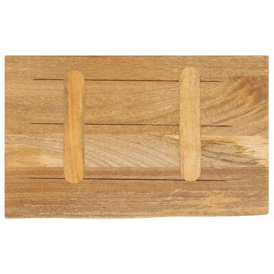 vidaXL Bordplate med naturlig kant 50x30x2,5 cm heltre mango