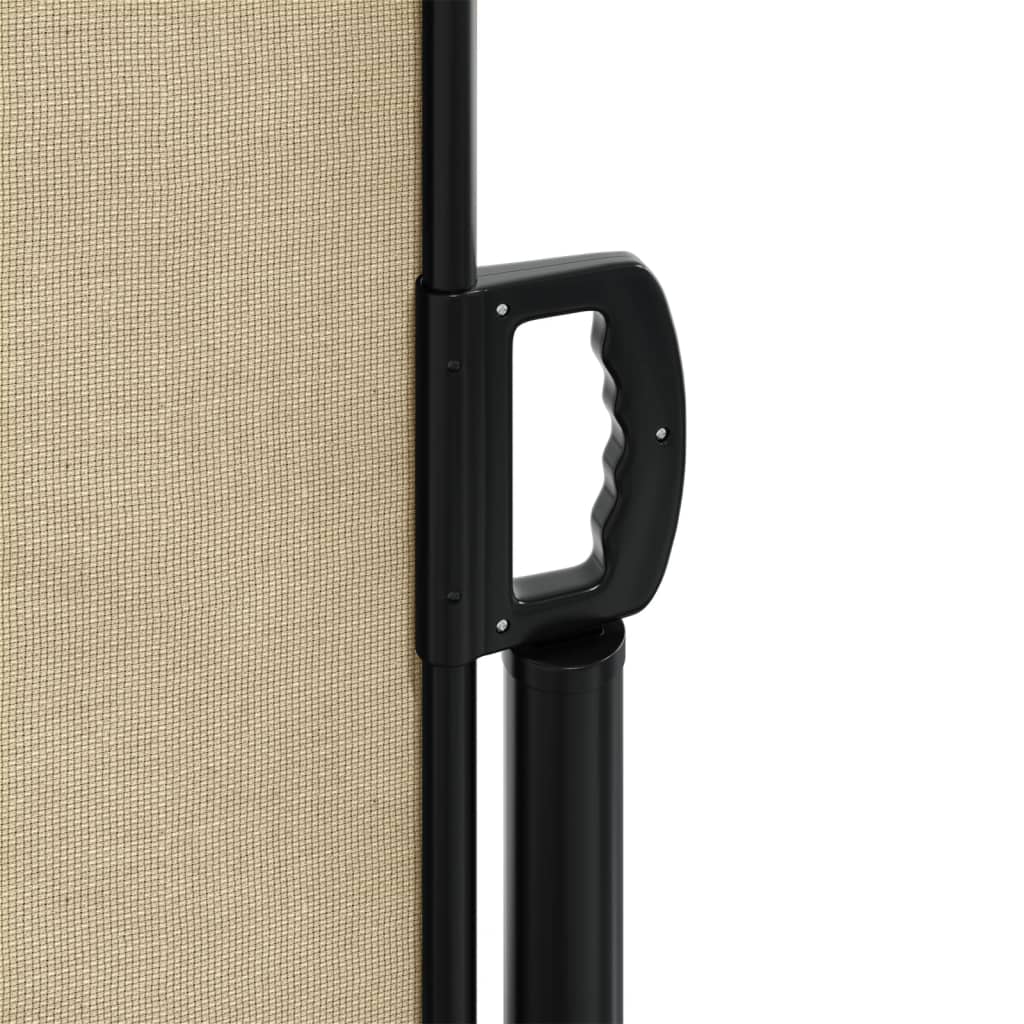 vidaXL Uttrekkbar sidemarkise beige 117x300 cm