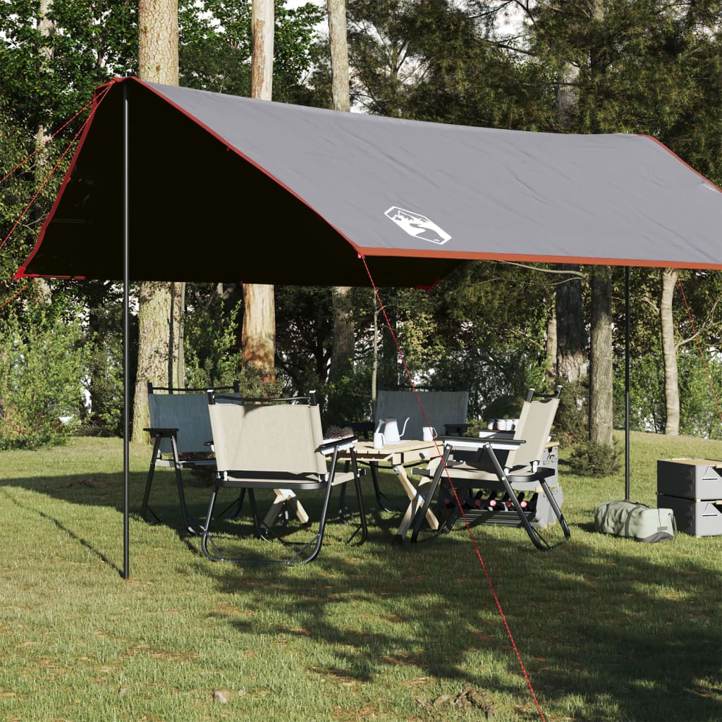 vidaXL Campingpresenning oransje 430x380x210 cm vanntett