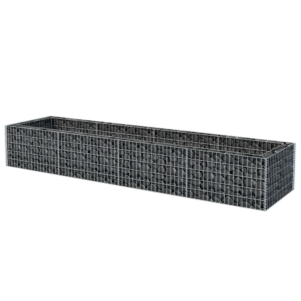 vidaXL Gabion høybed stål 360x90x50 cm