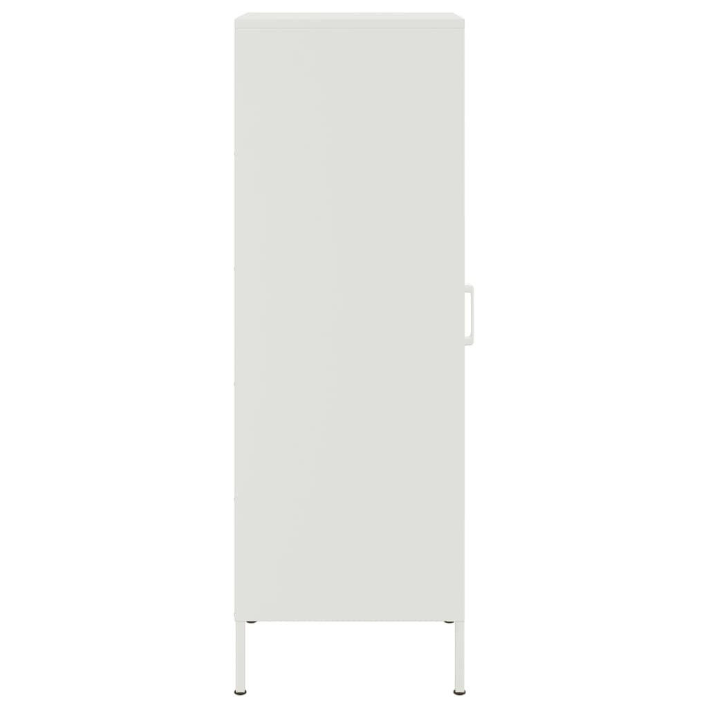 vidaXL Highboard hvit 36x39x113 cm stål