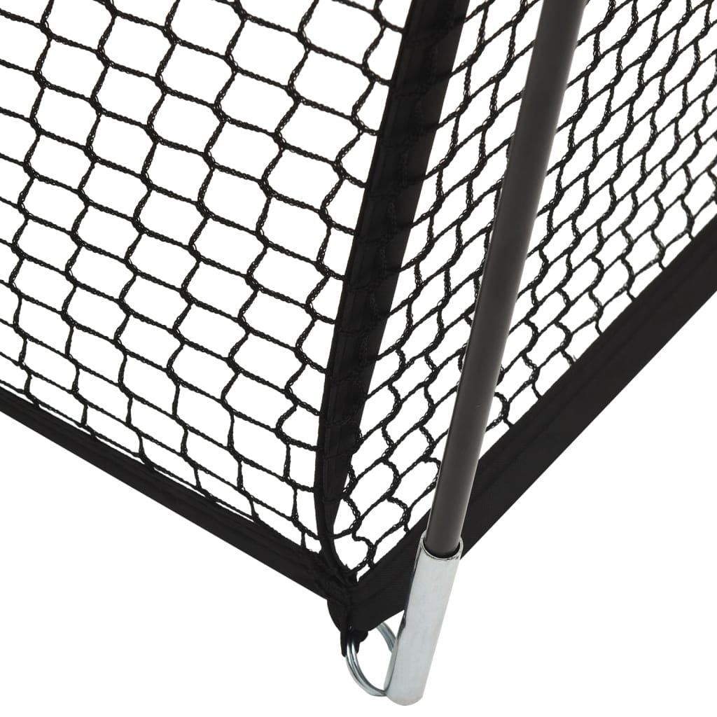 vidaXL Baseball battingnett svart 900x400x250 cm polyester