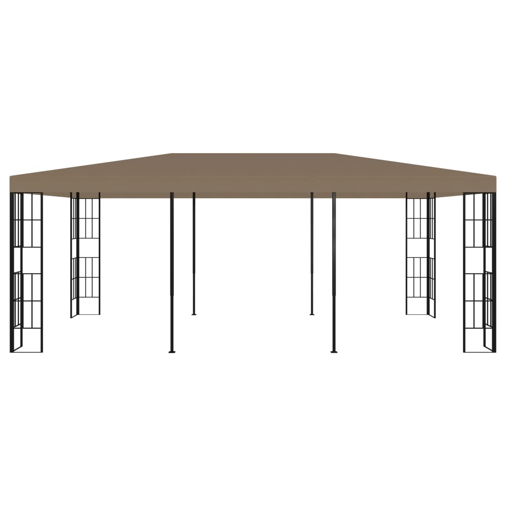 vidaXL Paviljong 6x3 m gråbrun