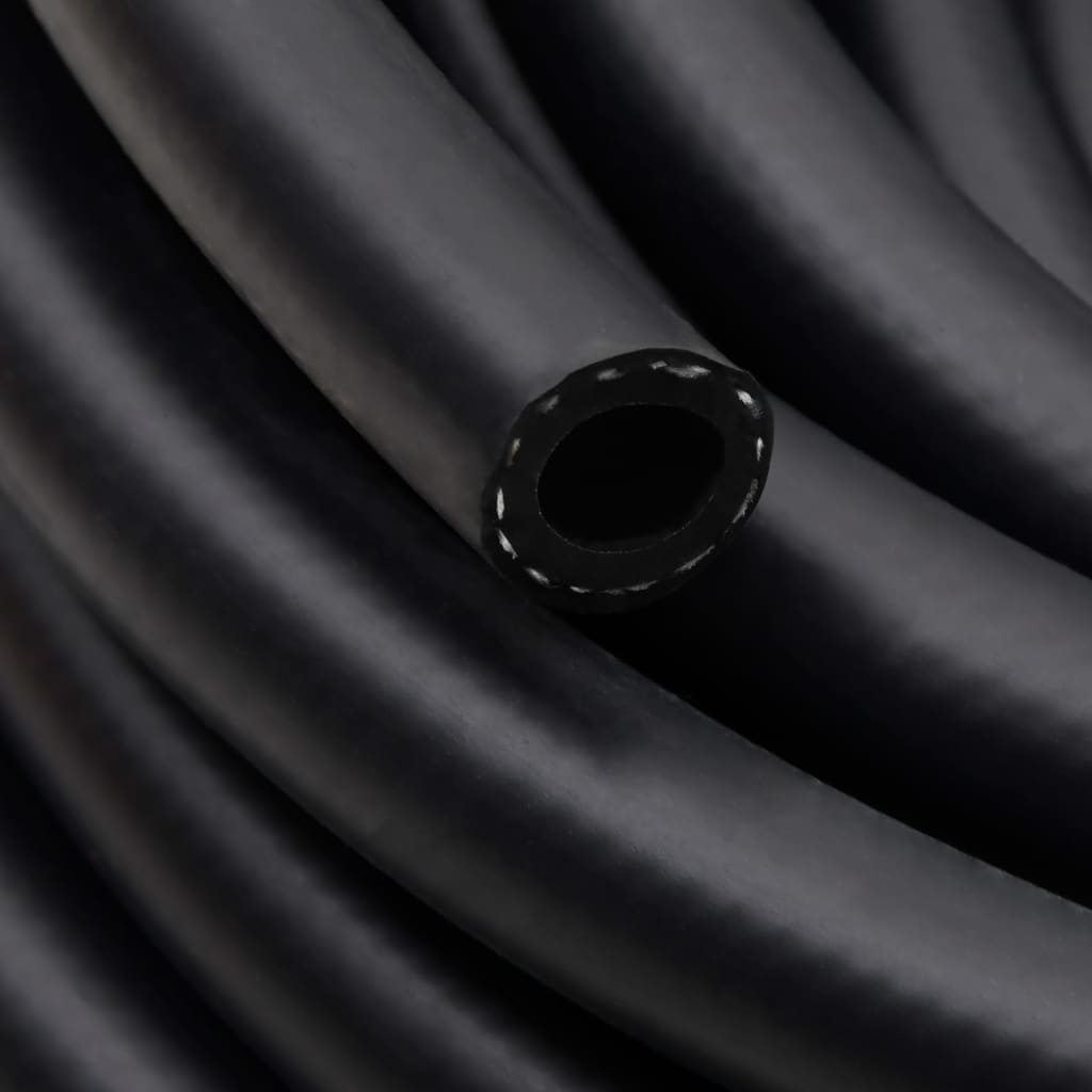 vidaXL Luftslange svart 0,6" 100 m hybrid gummi og PVC
