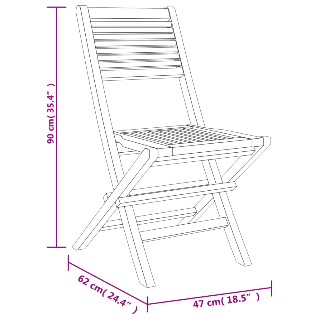 vidaXL Hagespisegruppe 5 deler heltre teak