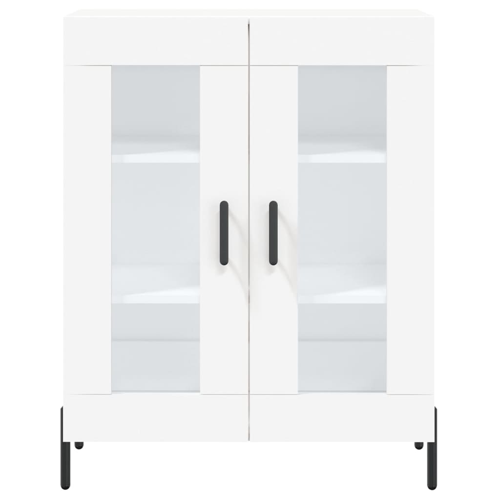 vidaXL Highboard hvit 69,5x34x180 cm konstruert tre