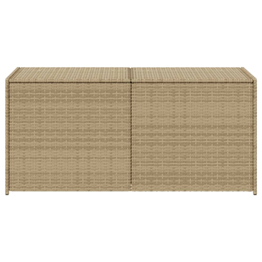 vidaXL Putekasse blandet beige 283L cm polyrotting