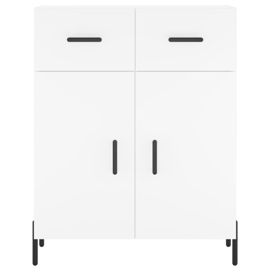 vidaXL Highboard hvit 69,5x34x180 cm konstruert tre