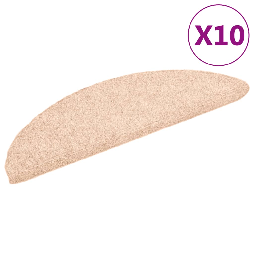 vidaXL Selvklebende trappematter 10 stk brun 56x17x3 cm nålestempel