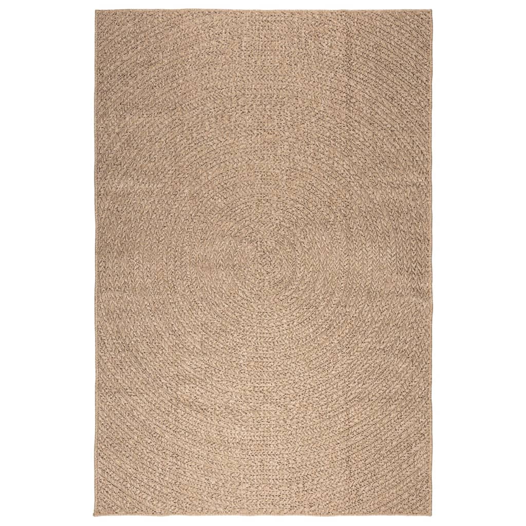 vidaXL Teppe 160x230 cm jute-utseende innendørs og utendørs