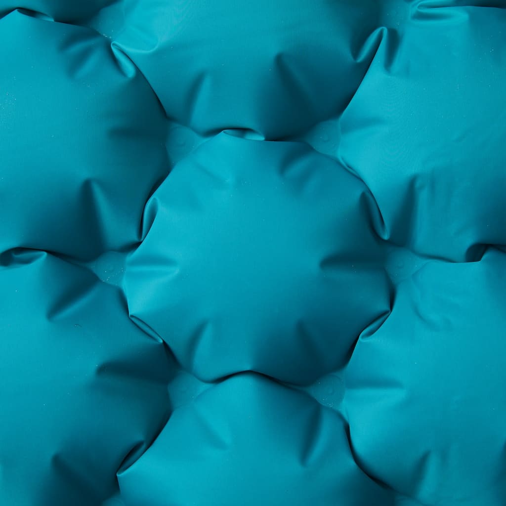 vidaXL Selvoppblåsende campingmadrass med puter for 2 personer blå
