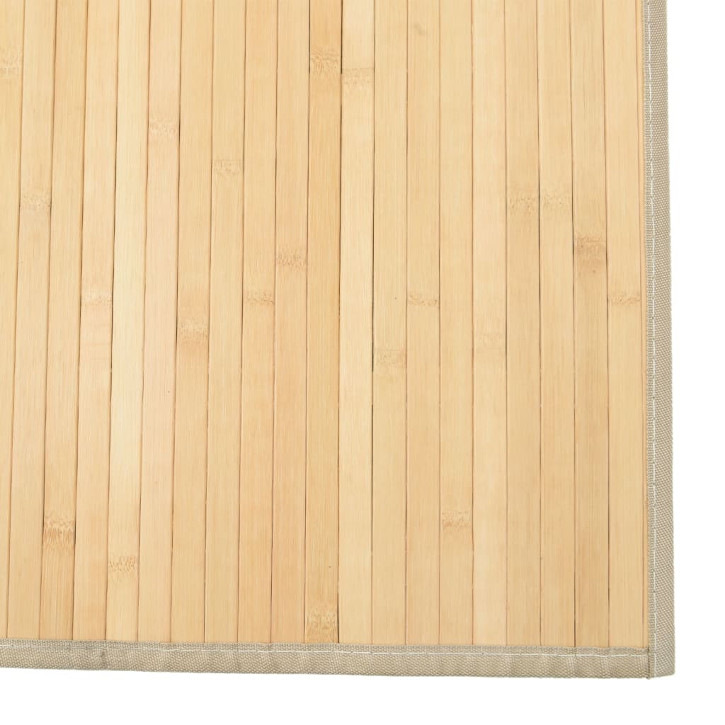 vidaXL Teppe rektangulær lys naturell 80x400 cm bambus