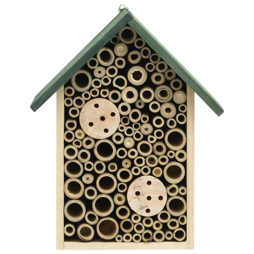 vidaXL Insekthoteller 2 stk 23x14x29 cm heltre gran