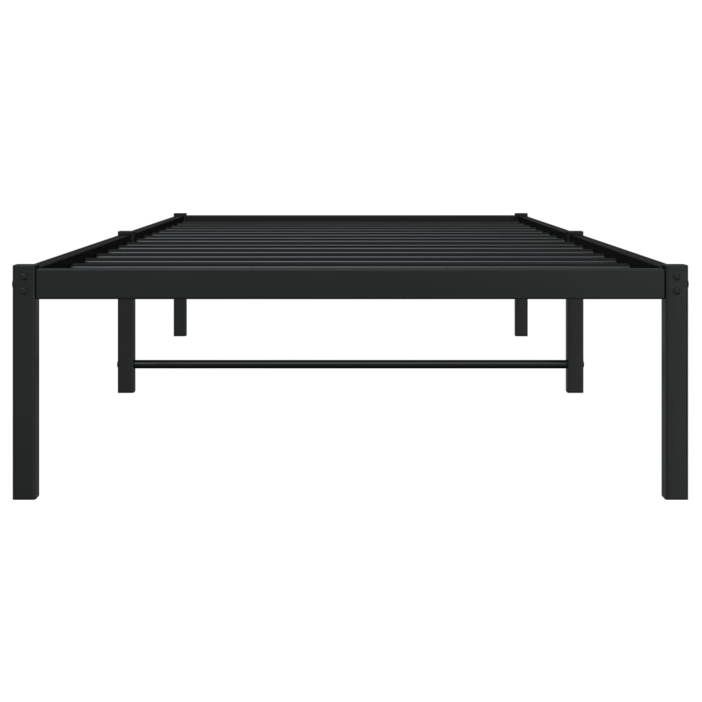 vidaXL Sengeramme i metall svart 90x190 cm