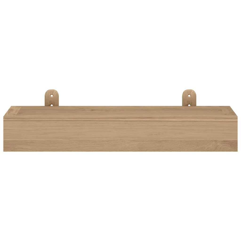 vidaXL Vegghyller 2 stk 40x15x4 cm heltre teak