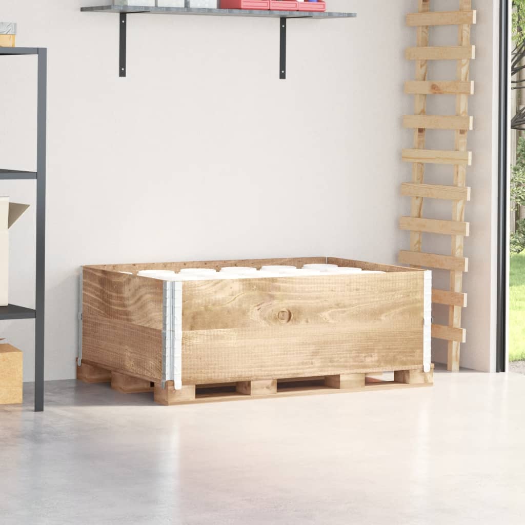 vidaXL Pallekarmer 2 stk 120x80 cm heltre furu