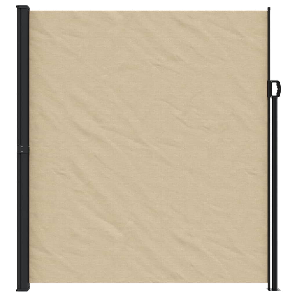 vidaXL Uttrekkbar sidemarkise beige 220x500 cm