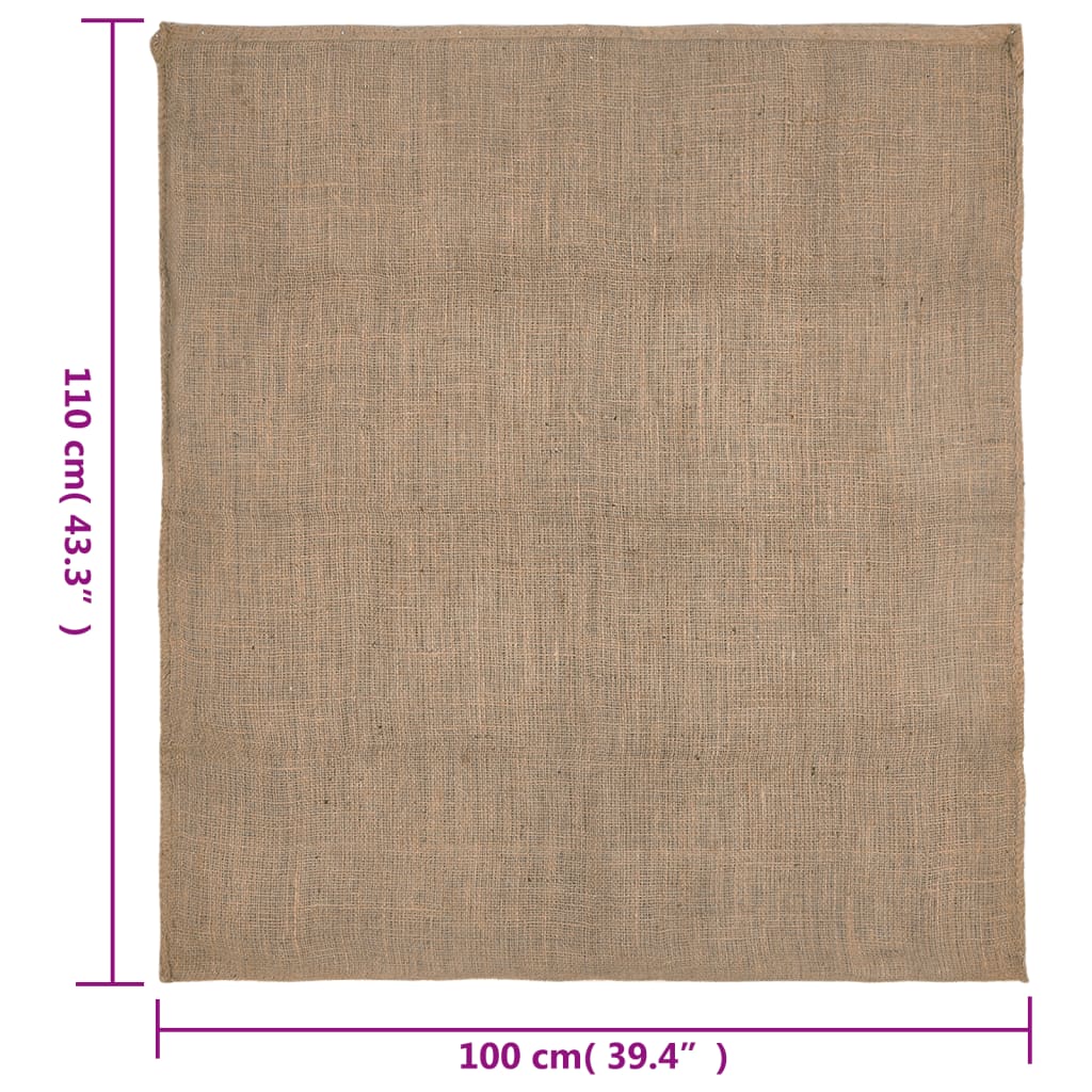 vidaXL Jutesekker 30 stk 100x110 cm 100% jute 220 gsm