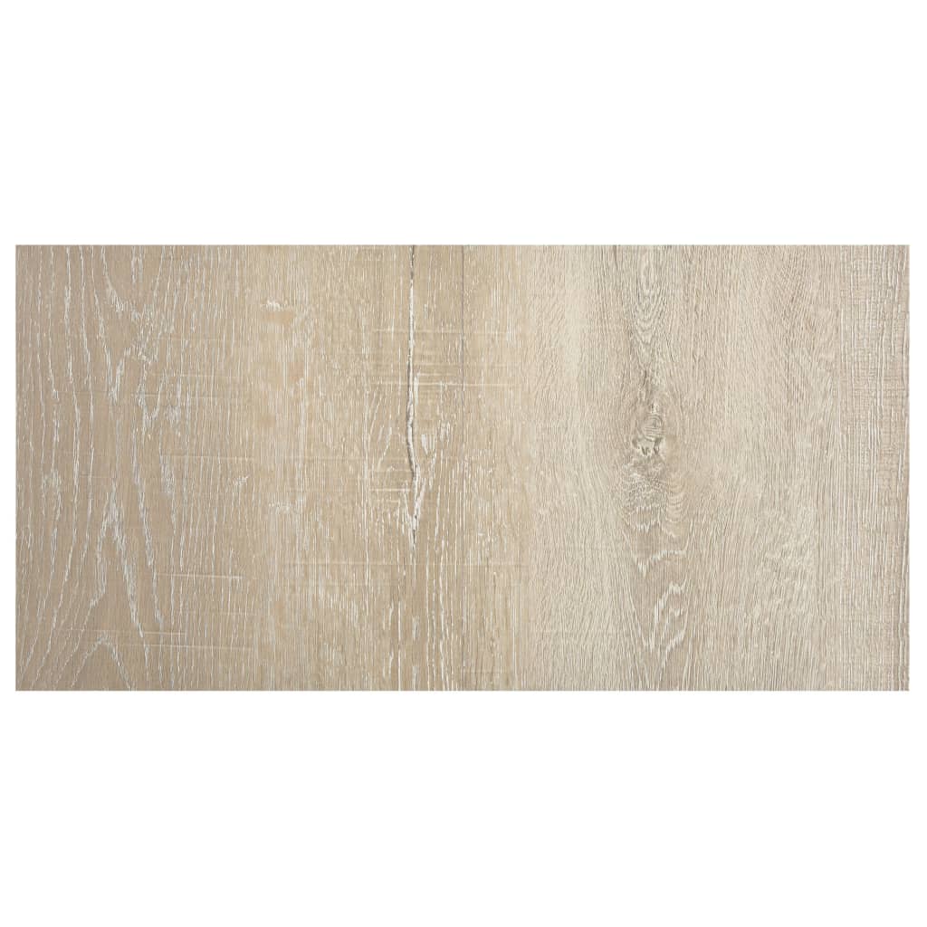 vidaXL Selvklebende gulvplanker 20 stk PVC 1,86 m² beige