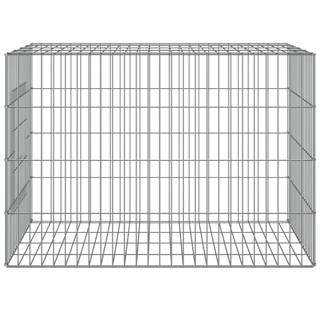 vidaXL Kaninbur 78x54x54 cm galvanisert jern