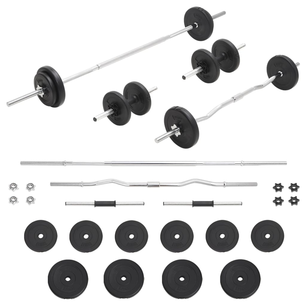 vidaXL Vektstang- og håndvektsett 30 kg