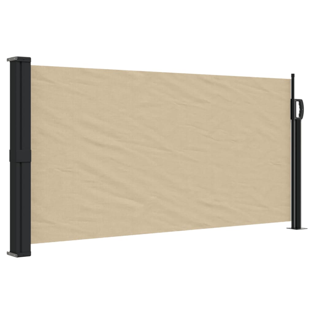 vidaXL Uttrekkbar sidemarkise beige 100x300 cm