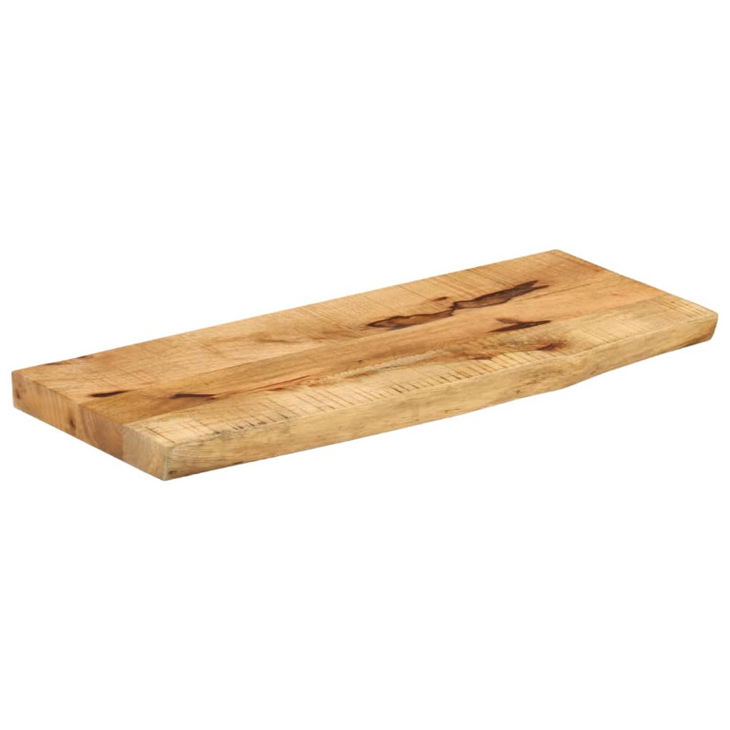 vidaXL Bordplate 80x40x2,5 cm naturlig kant grovt heltre mangotre