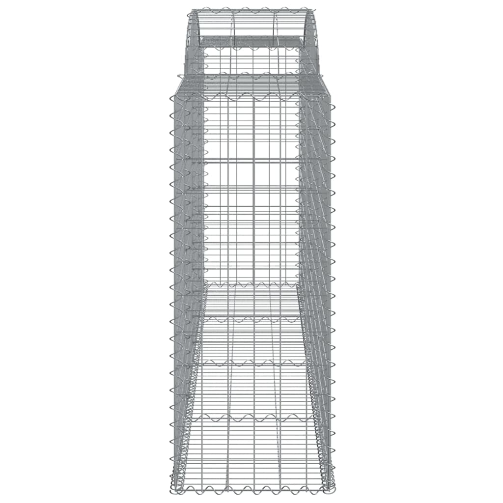 vidaXL Gabionkurv buet 300x50x120/140 cm galvanisert jern