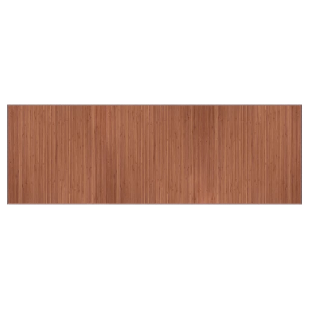 vidaXL Teppe rektangulær brun 100x300 cm bambus