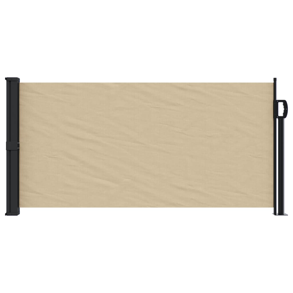 vidaXL Uttrekkbar sidemarkise beige 100x300 cm