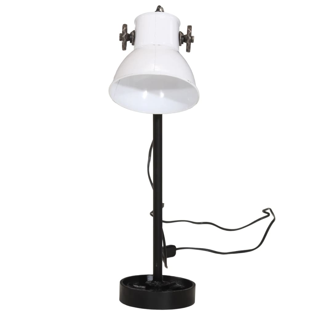 vidaXL Skrivebordslampe 25 W hvit 15x15x55 cm E27