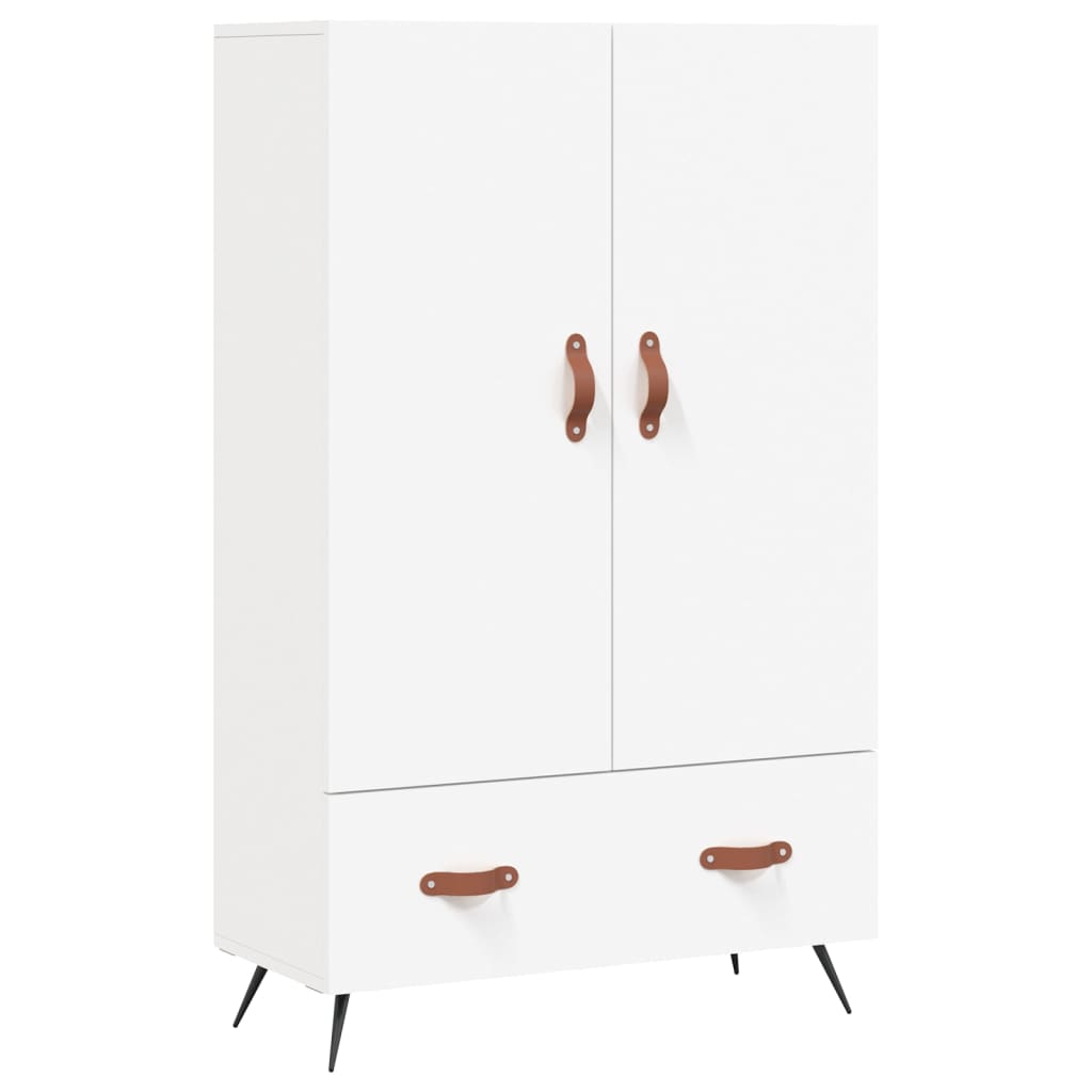 vidaXL Highboard hvit 69,5x31x115 cm konstruert tre