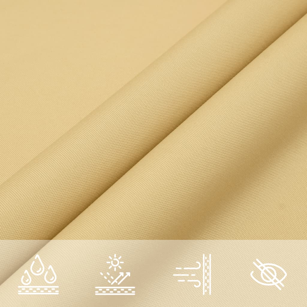vidaXL Solseil sand 4,5x2 m 100% polyester oxford
