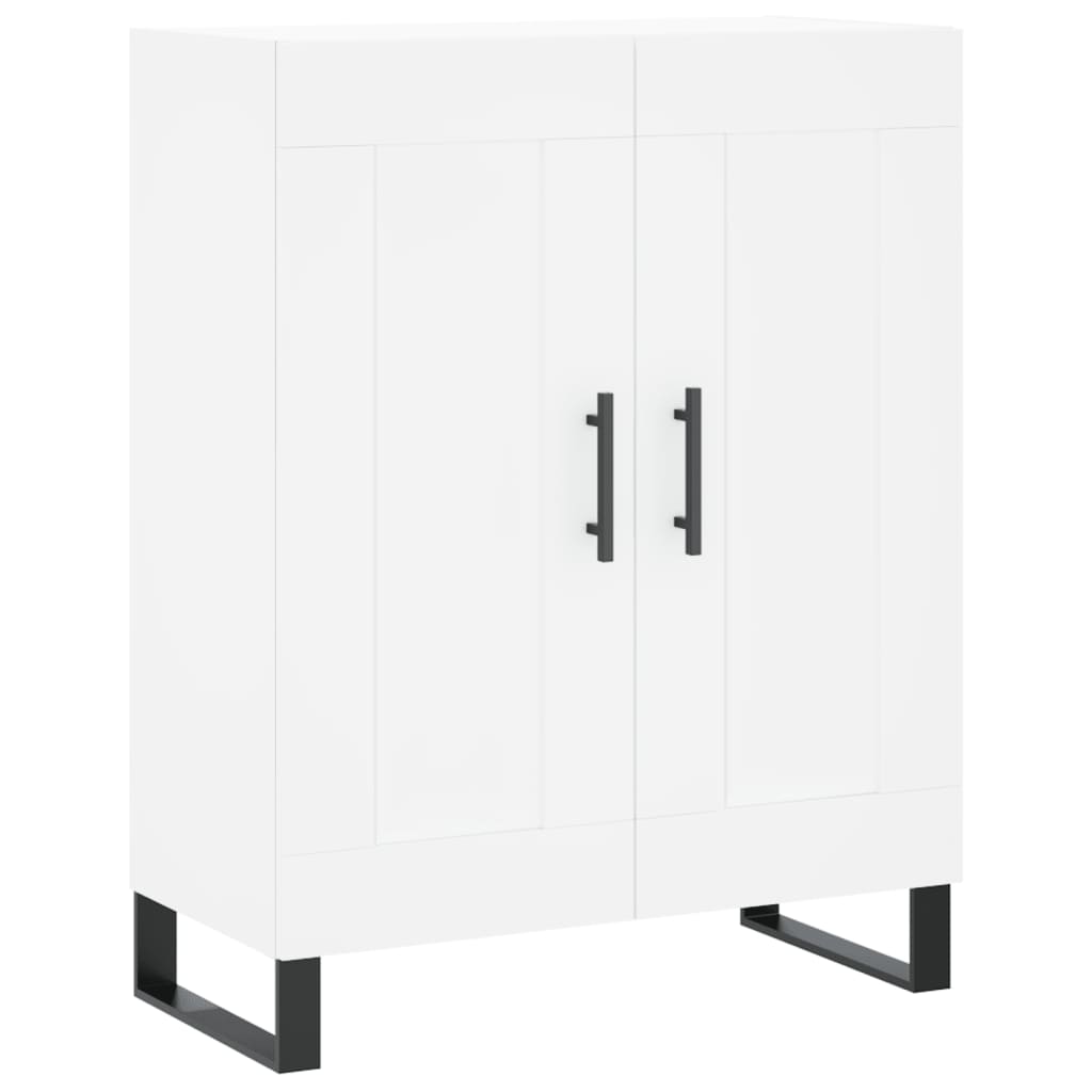 vidaXL Highboard hvit 69,5x34x180 cm konstruert tre