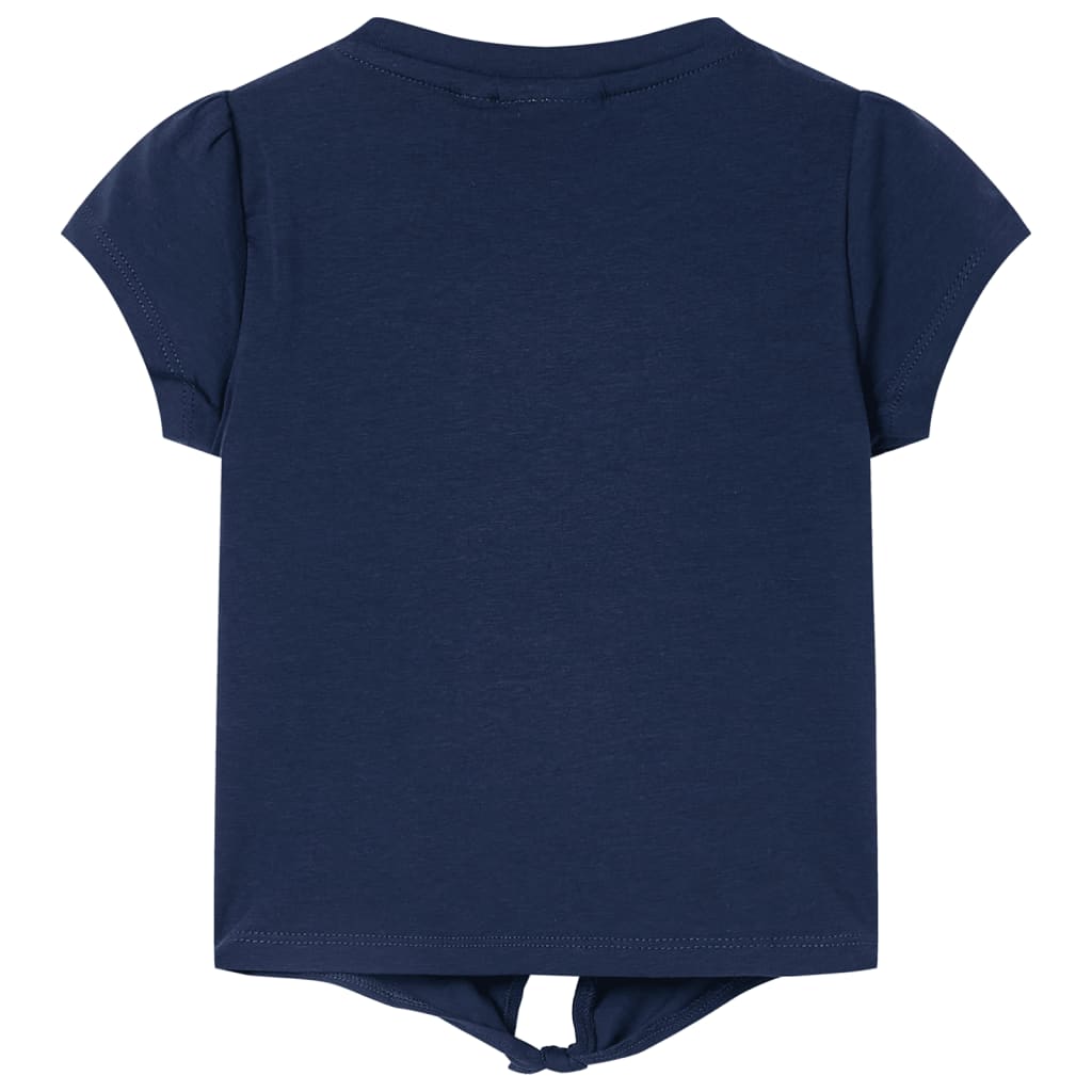 T-skjorte for barn marineblå 92
