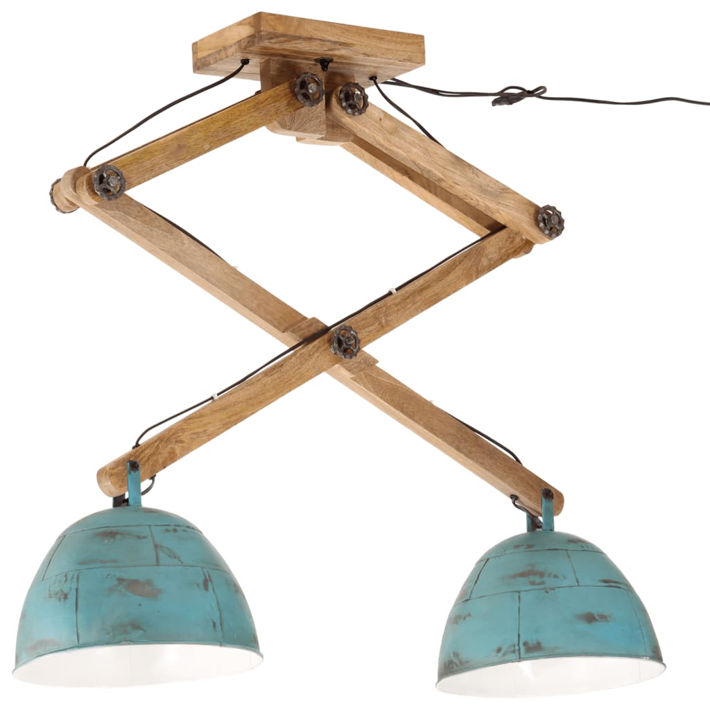 vidaXL Taklampe 25 W denimblå 29x18x85 cm E27