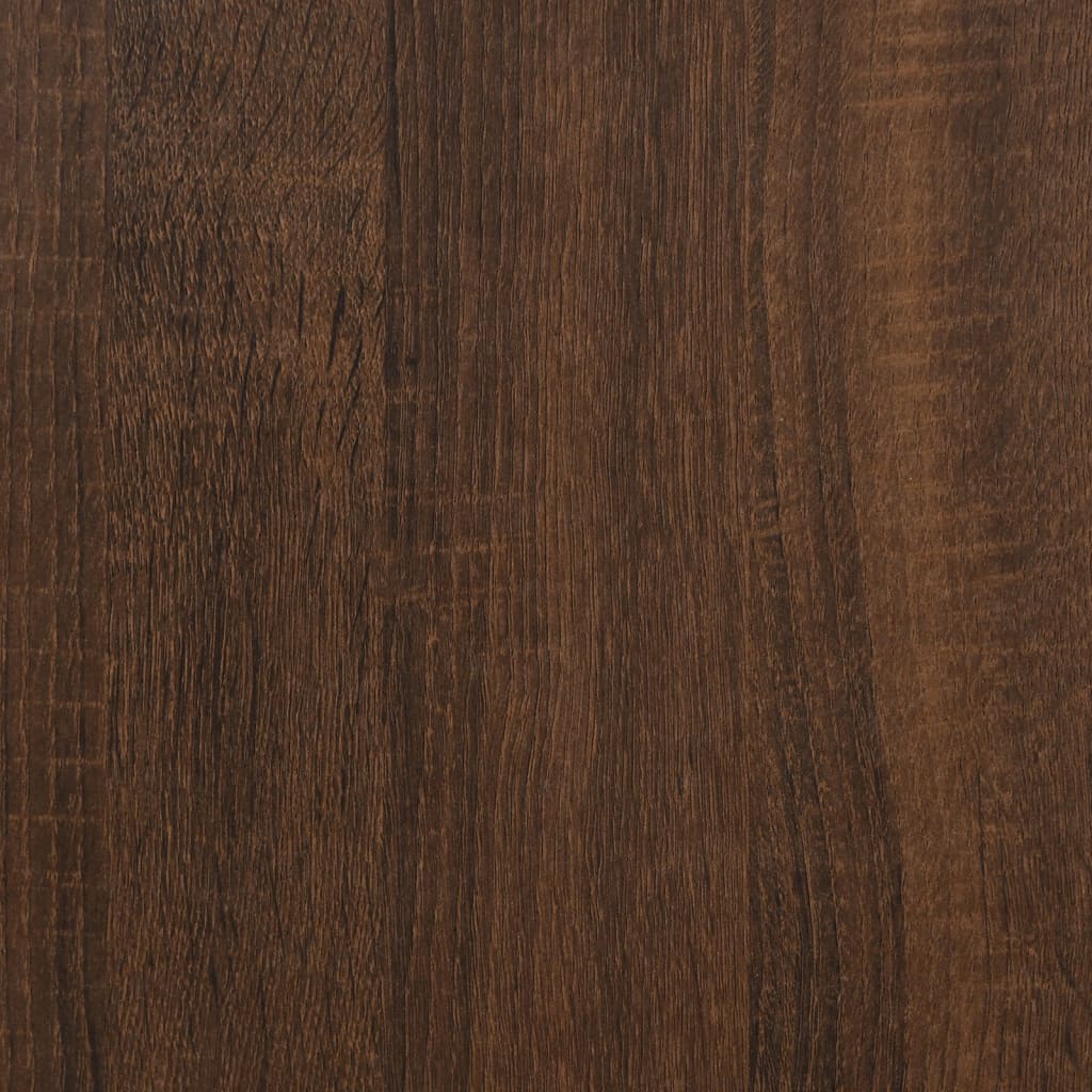 vidaXL Garderobe brun eik 82,5x51,5x180 cm konstruert tre