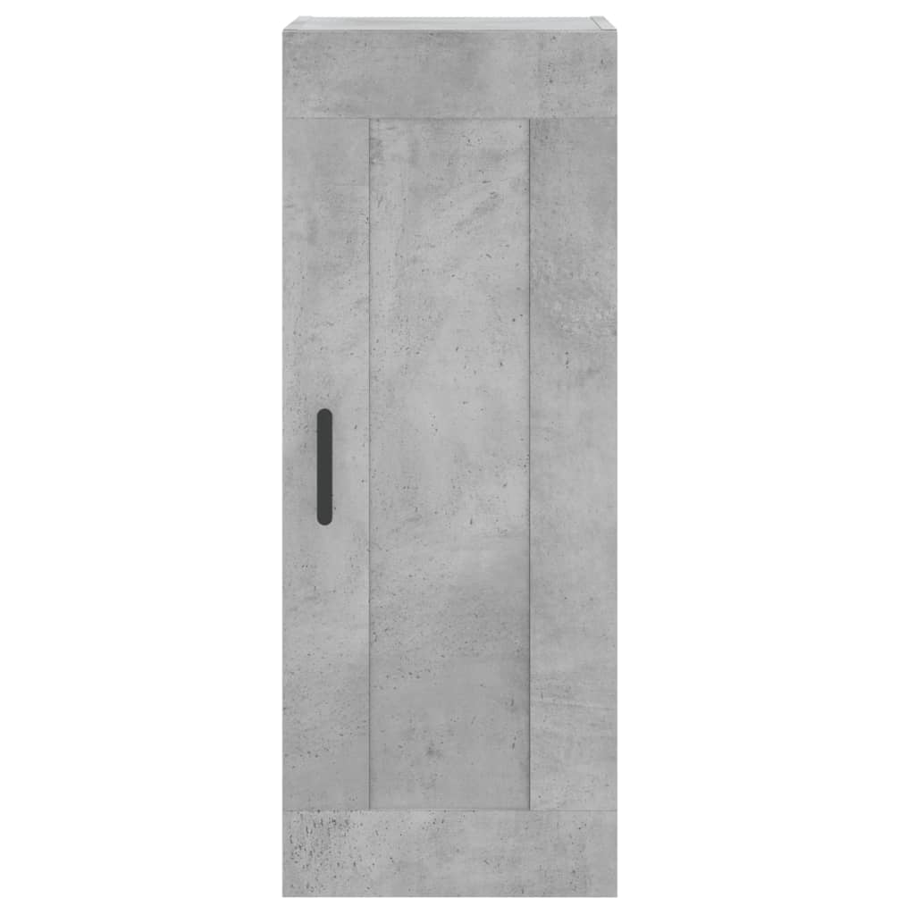 vidaXL Highboard betonggrå 34,5x34x180 cm konstruert tre