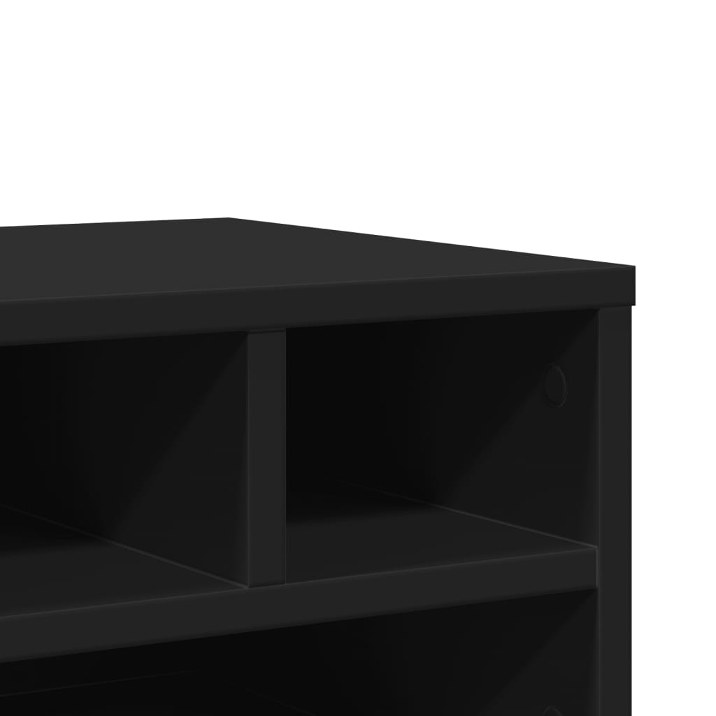 vidaXL Skriverbord svart 40x32x22,5 cm konstruert tre