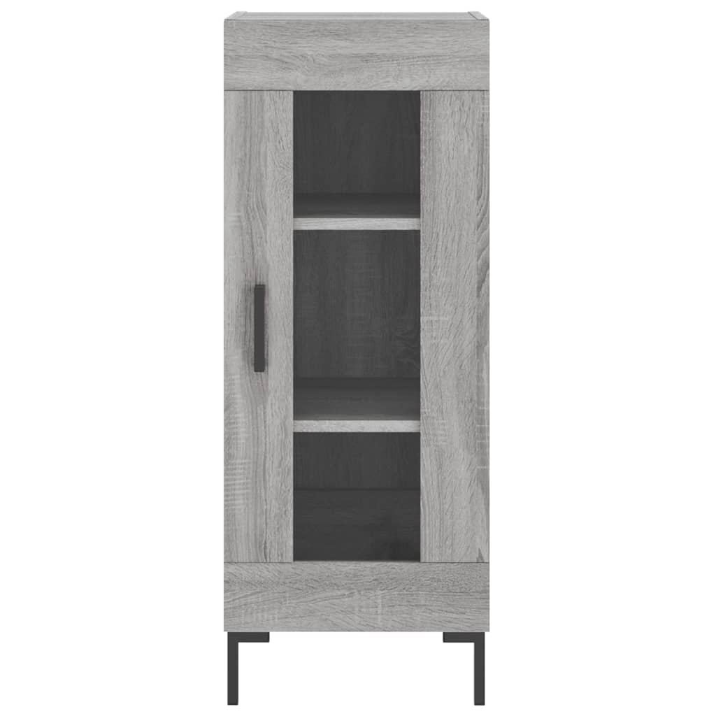 vidaXL Highboard grå sonoma 34,5x34x180 cm konstruert tre