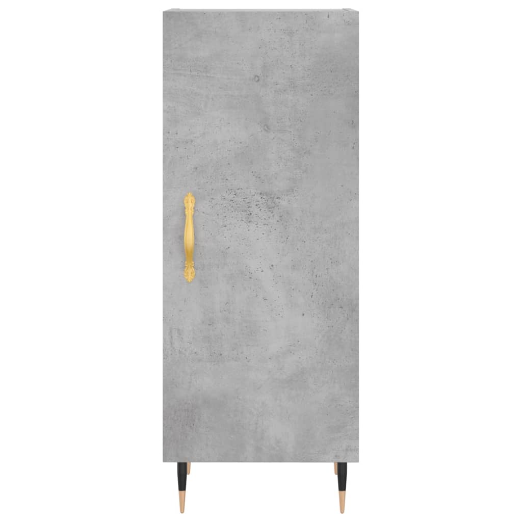 vidaXL Highboard betonggrå 34,5x34x180 cm konstruert tre