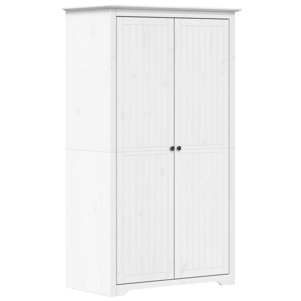 vidaXL Garderobe BODO hvit 99x53,5x173 cm heltre furu