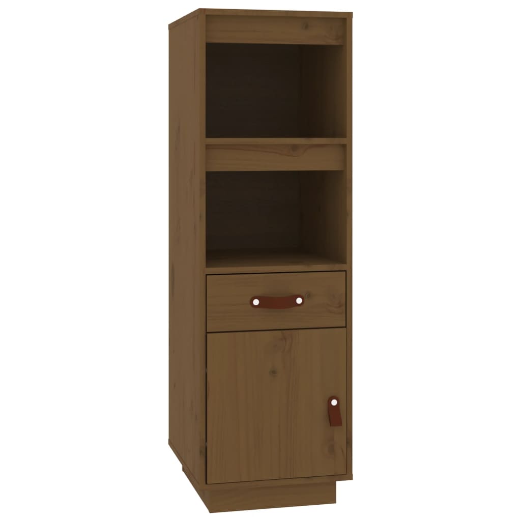 vidaXL Highboard honningbrun 34x40x108,5 cm heltre furu