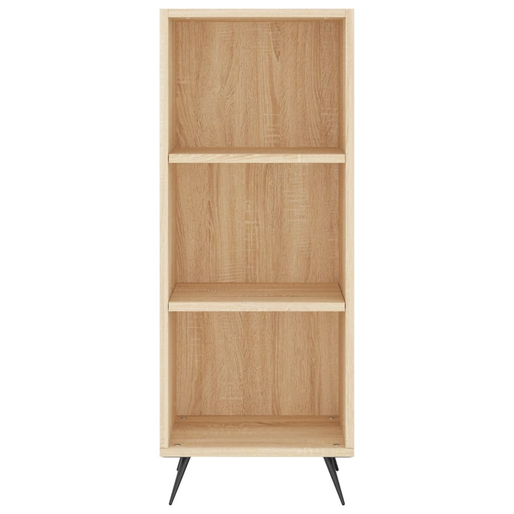 vidaXL Highboard sonoma eik 34,5x34x180 cm konstruert tre