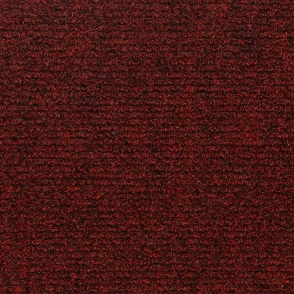 vidaXL Selvklebende trappematter 15 stk 60x25 cm rød