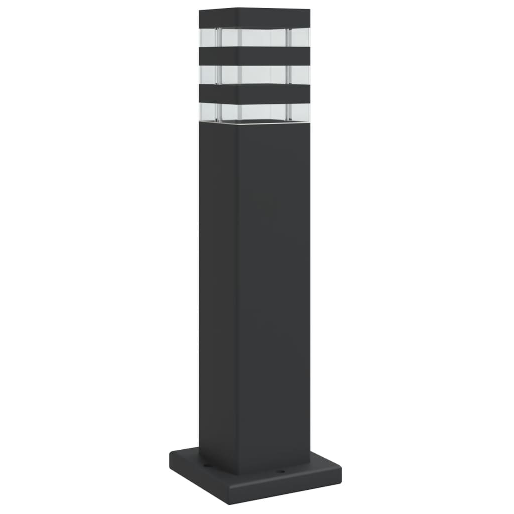 vidaXL Utendørs gulvlampe svart 50 cm aluminium